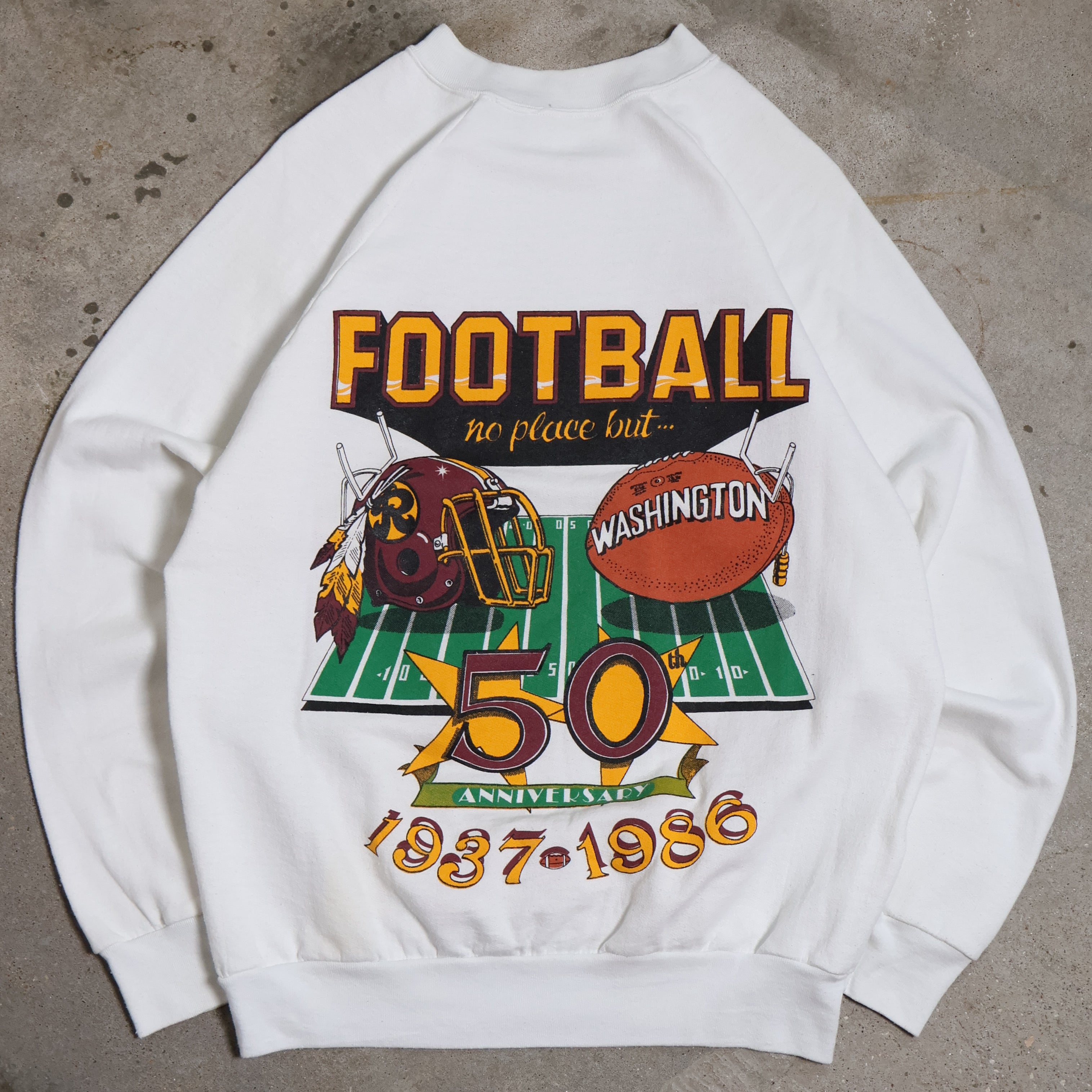 Washington Football Team 50 Year Anniversary Sweatshirt 1986 (Medium)