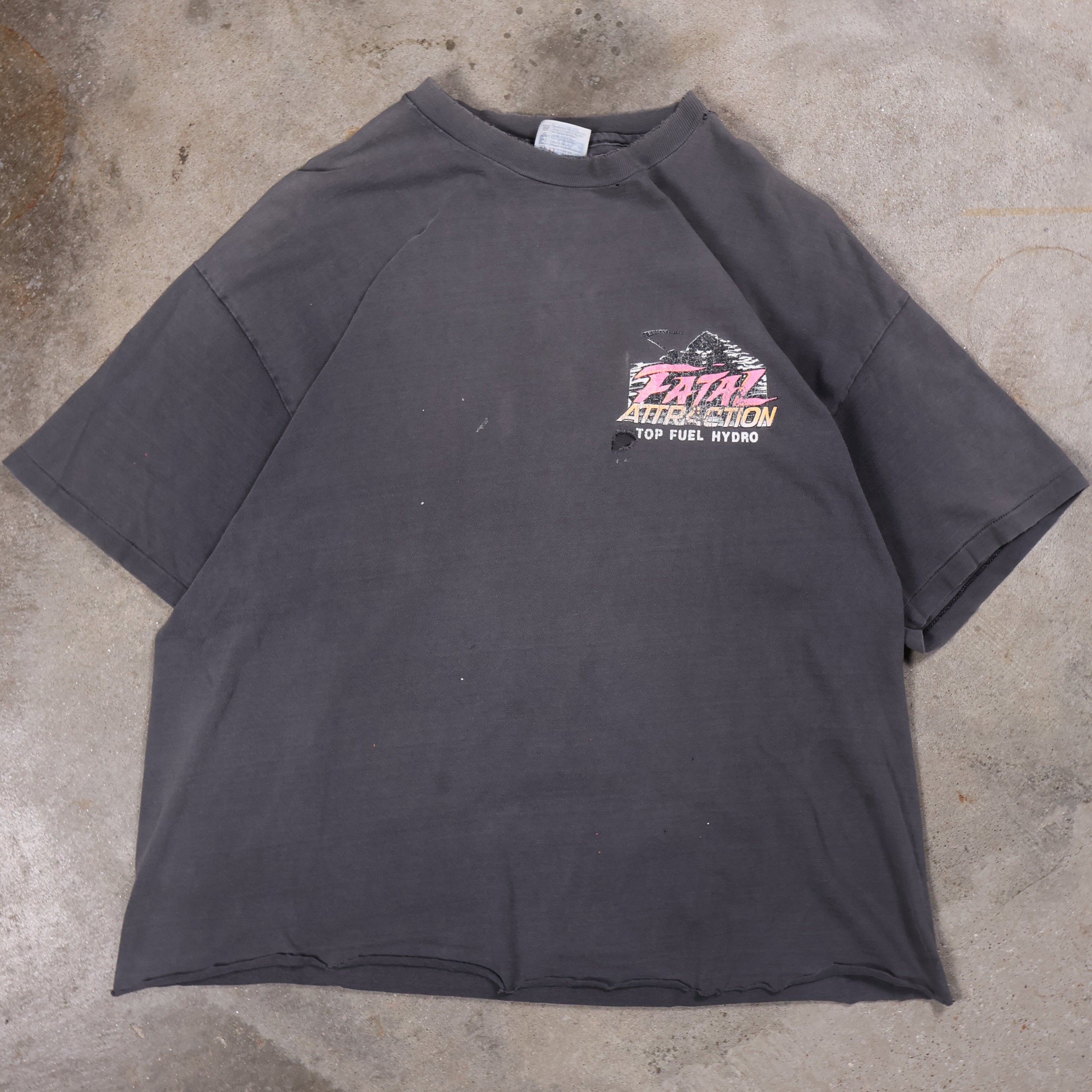 Fatal Attraction Top Fuel Hydro Cropped T-Shirt 90s (XL)