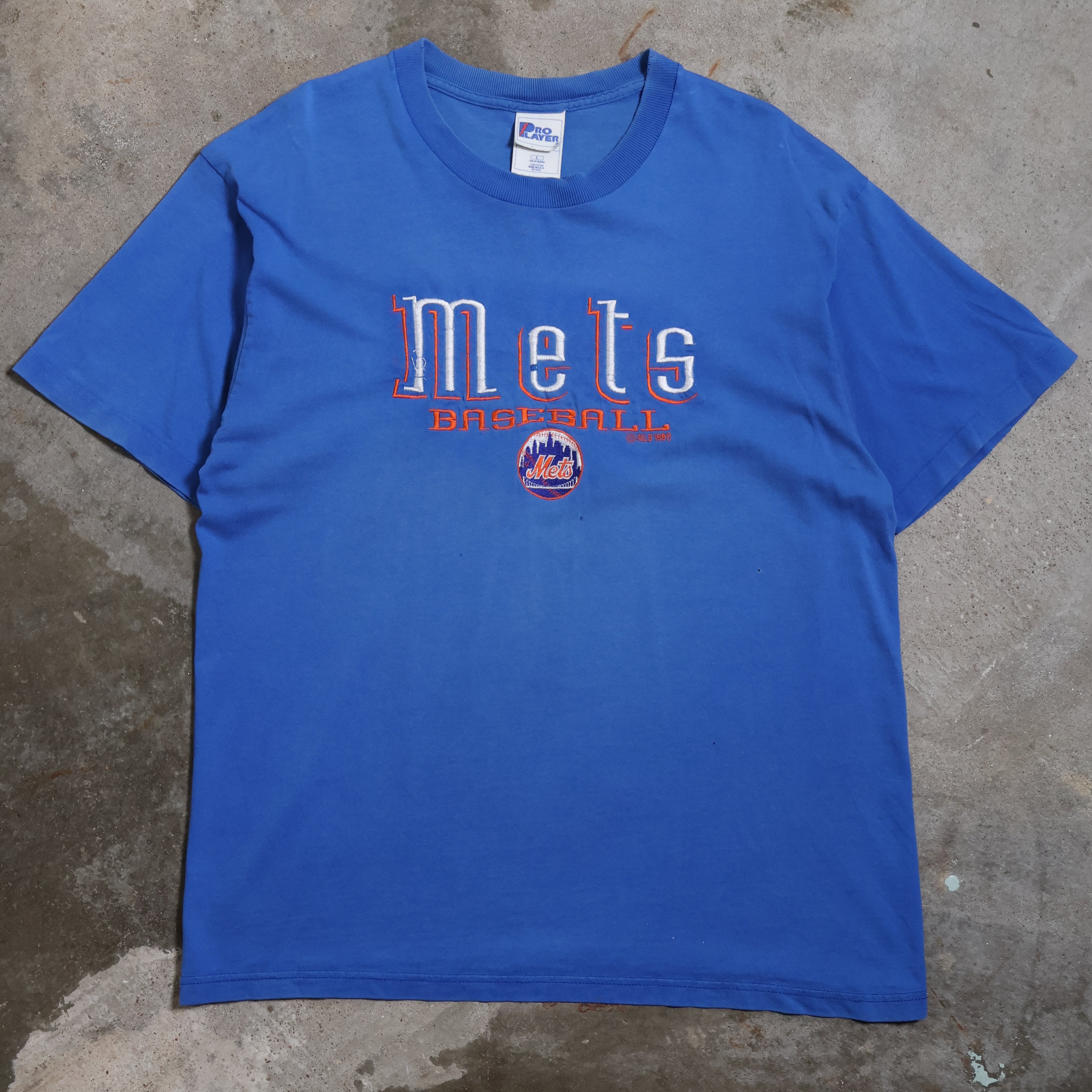 New York Mets Embroidered T-Shirt 1998 (Large)