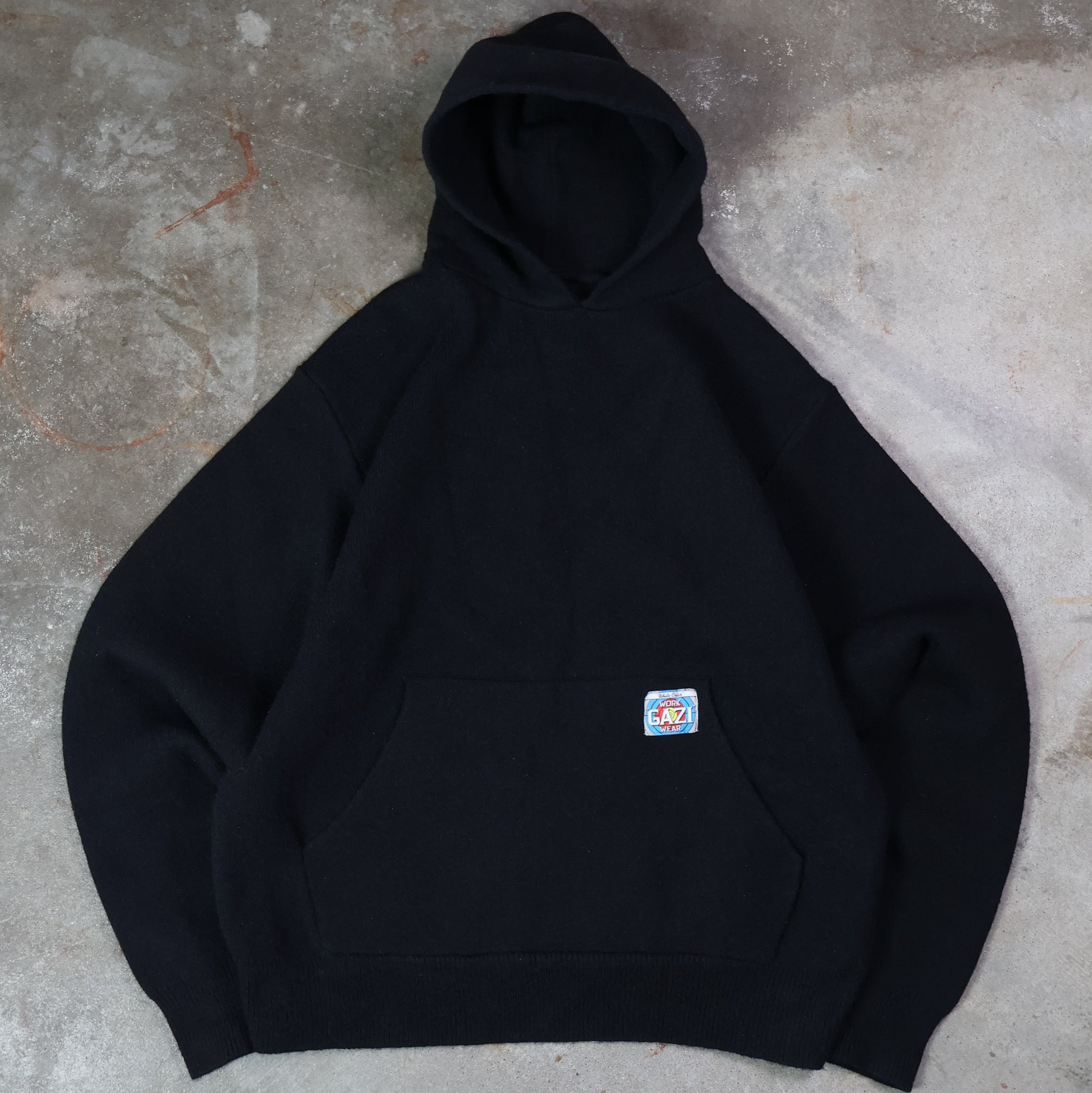 Fugazi Black Knit Hoodie (Medium)