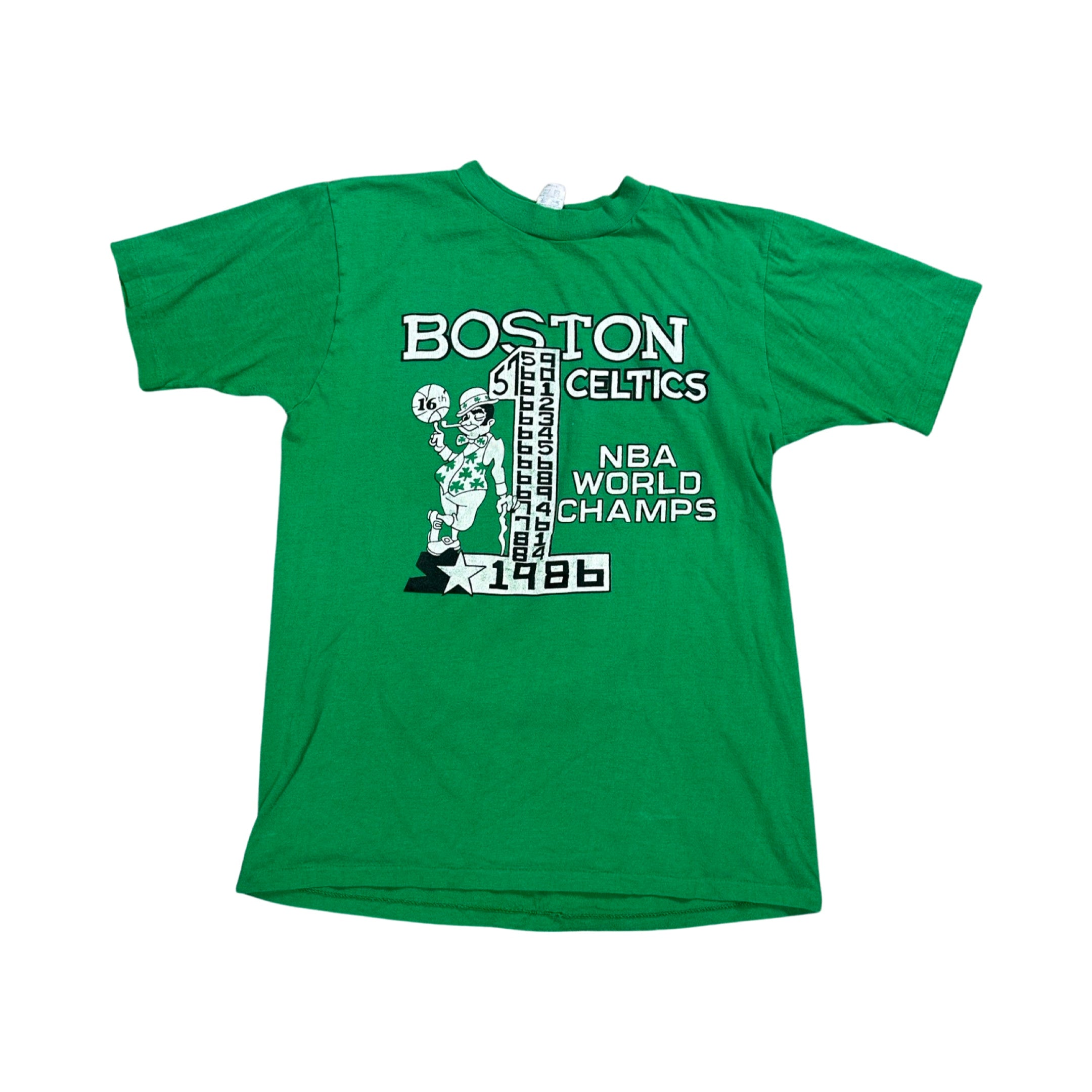 Boston Celtics 1986 NBA Champs T-Shirt Grail (Medium)