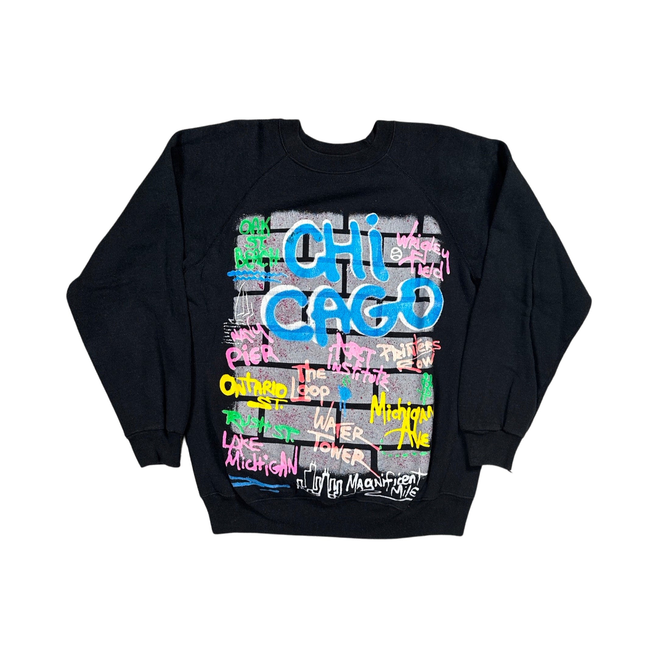 Chicago Graffiti 80s Sweater (Medium)