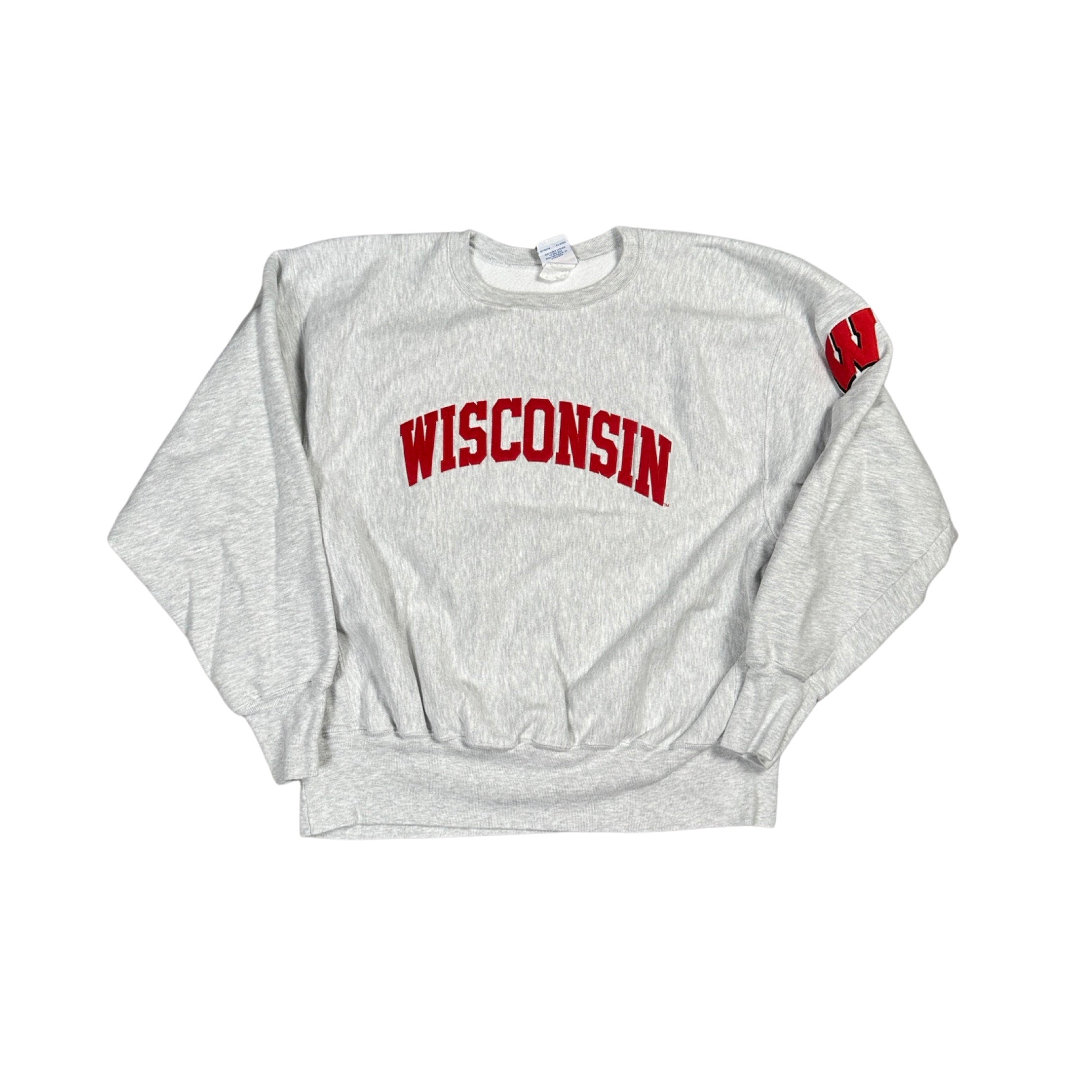 Wisconsin 00s Reverse Weave Sweater (XL)