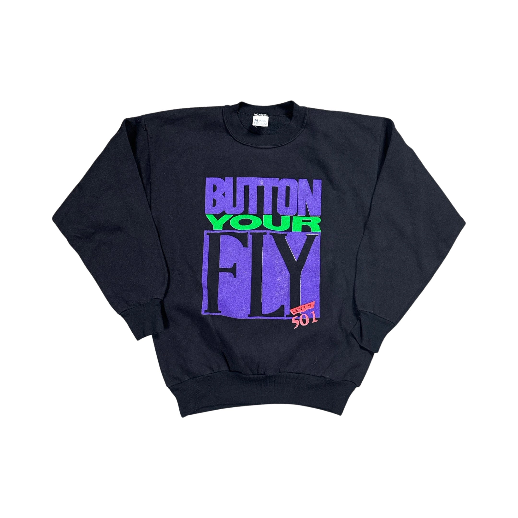 Button Your Fly 80s Levis Sweater (Small)