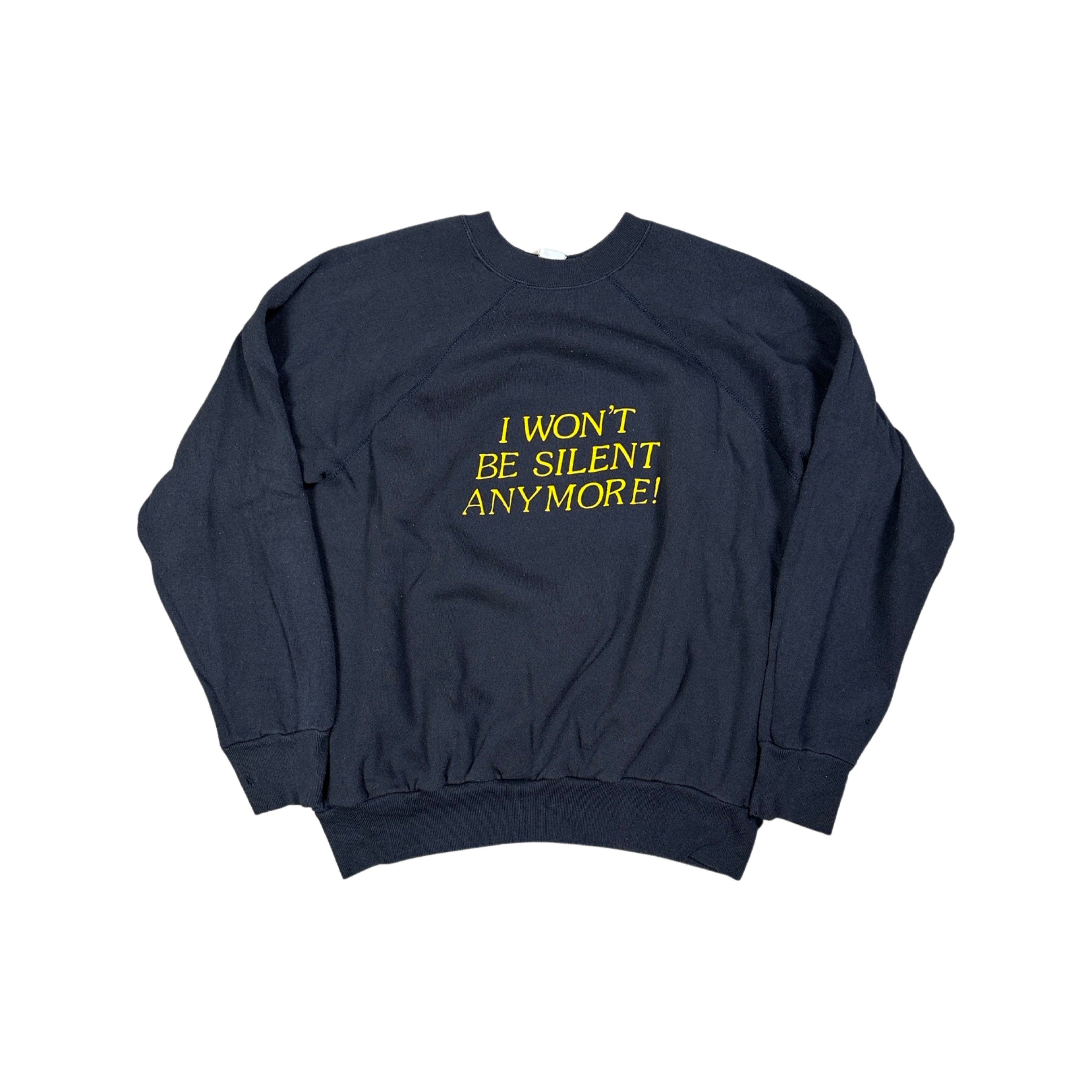 I Won’t Be Silent Anymore 80s Sweater (Large)
