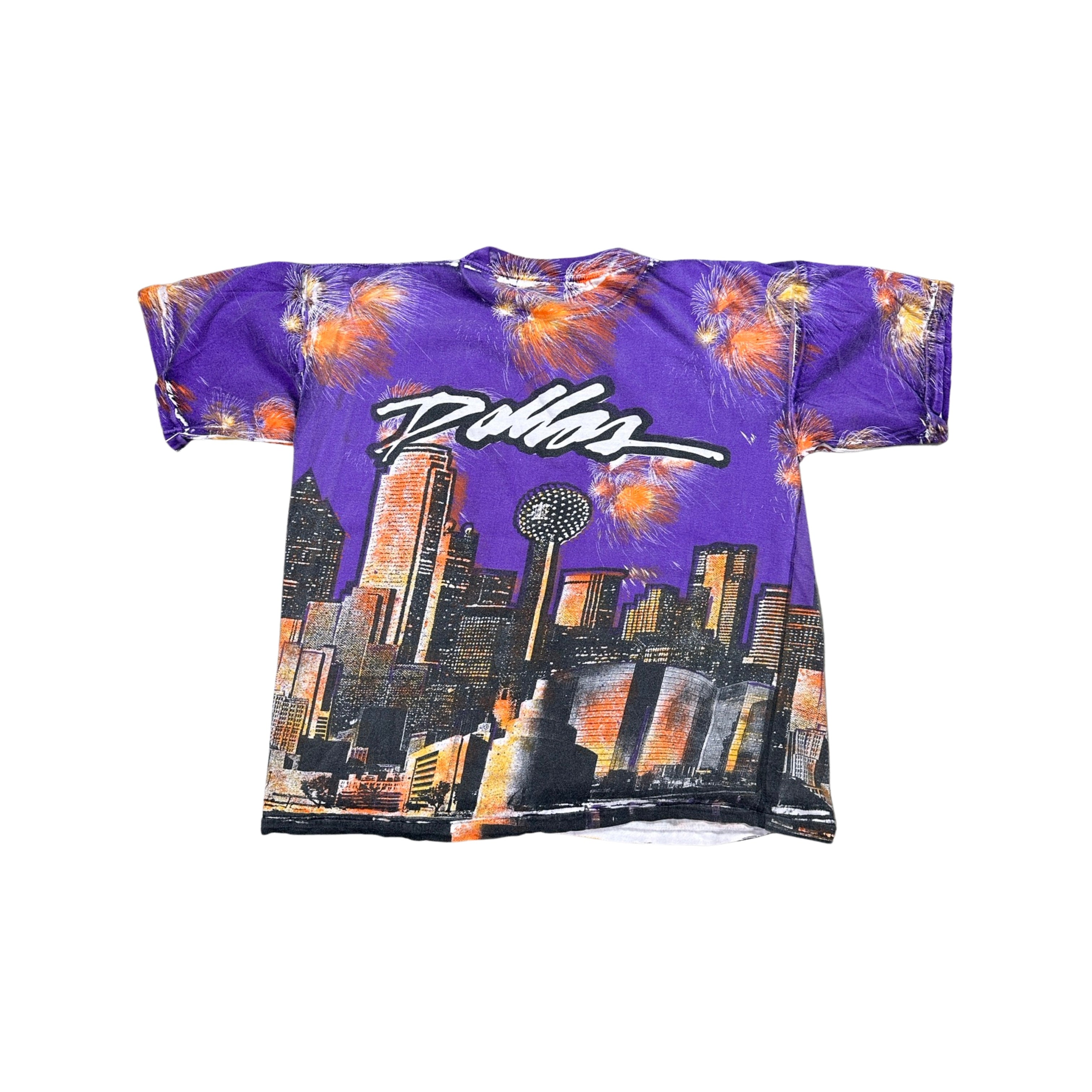 Dallas All-Over Print 90s T-Shirt Grail (Large)