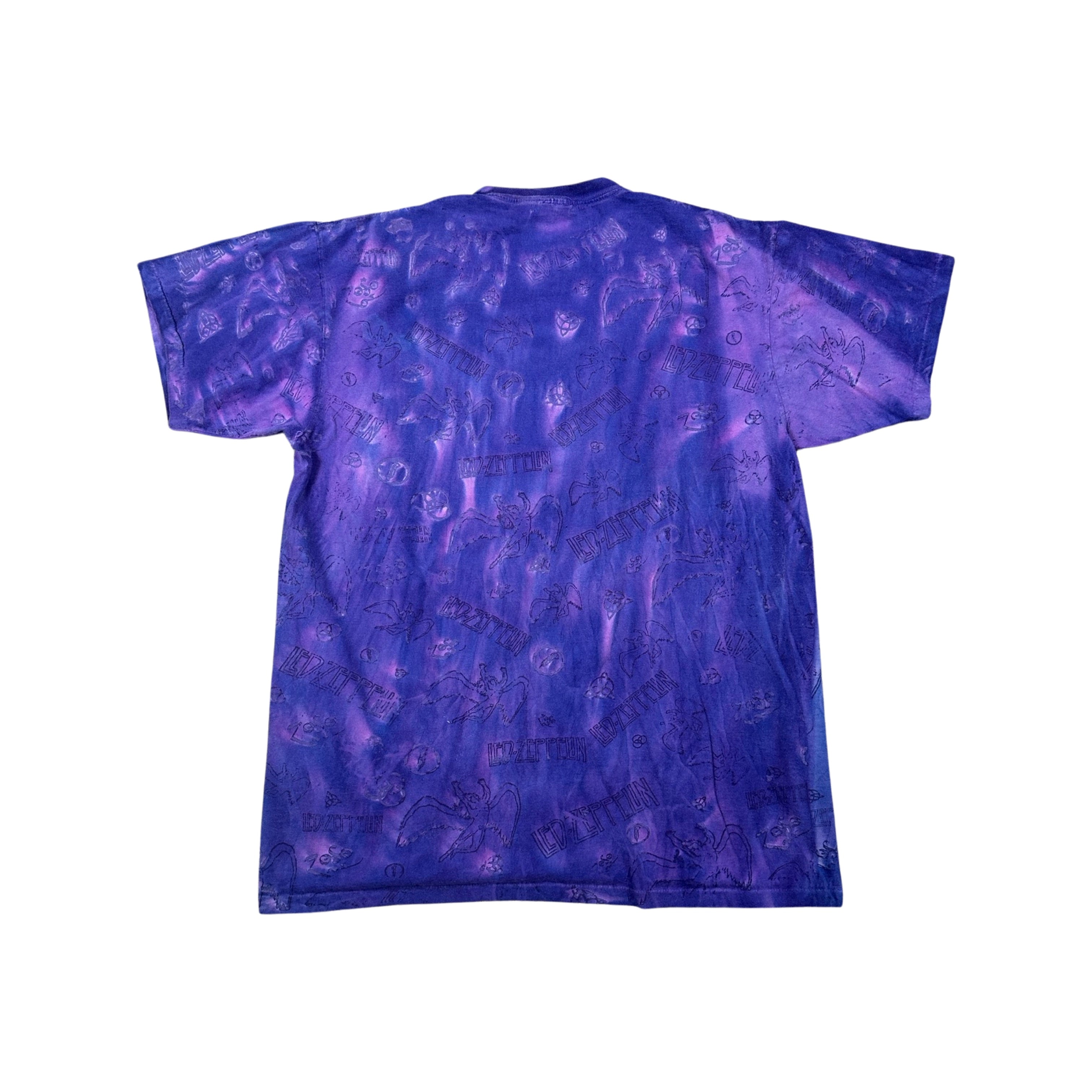 Purple Led Zeppelin All Over Print 90s T-Shirt Grail (XL)