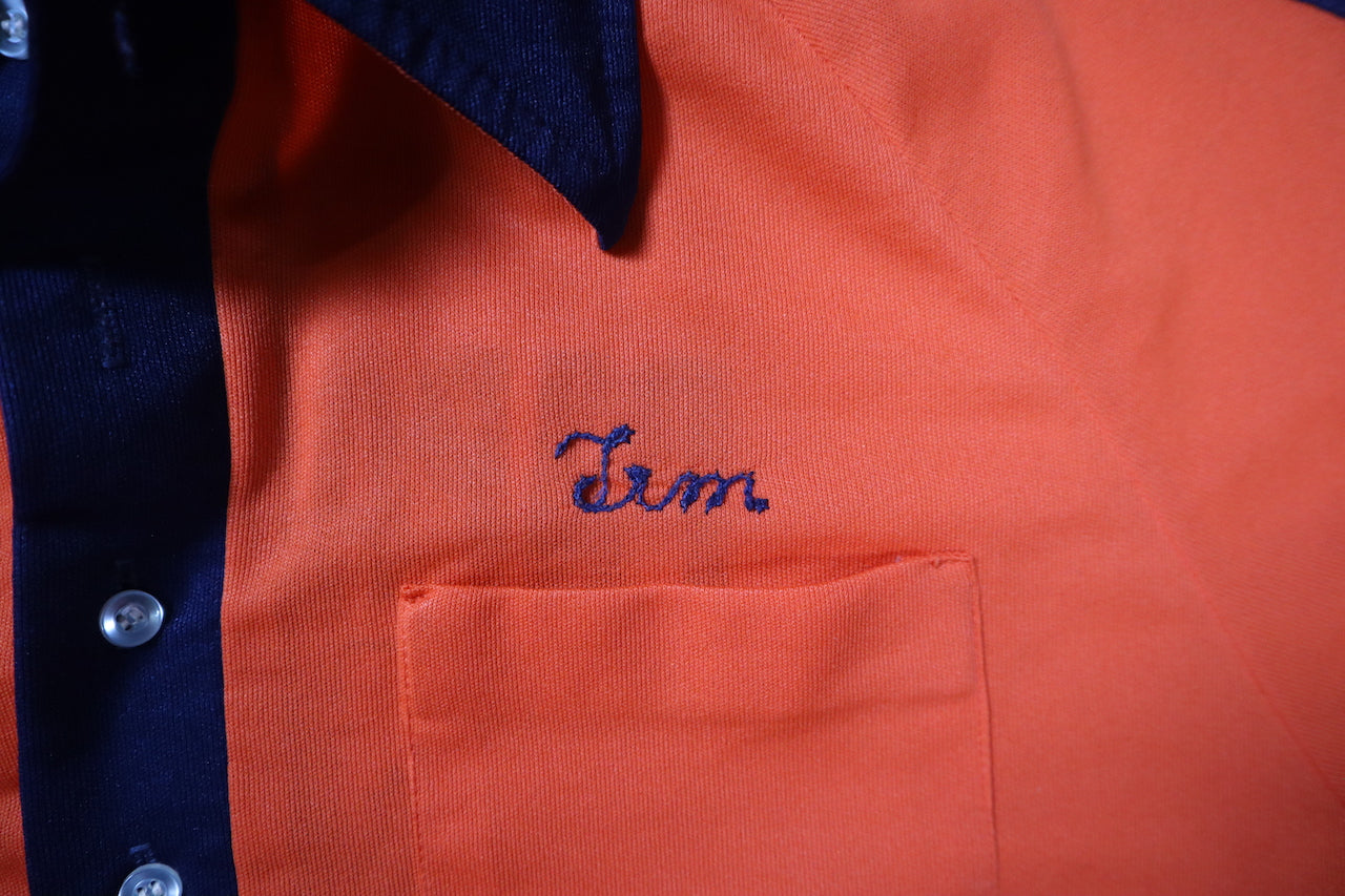 Chain Stitched Polock Inn Bowling Polo 50s/60s (Large)