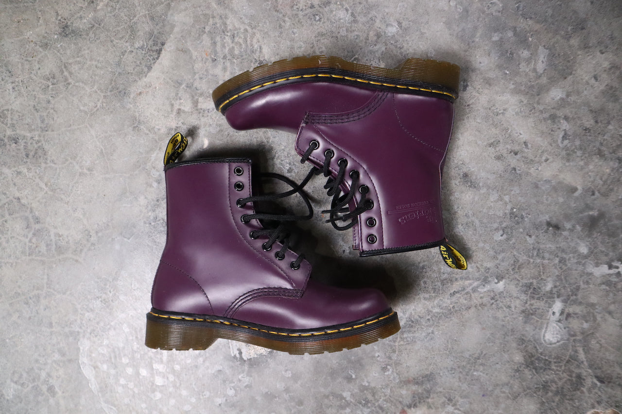 Purple Doc Marten Boots (Women's Size 6)