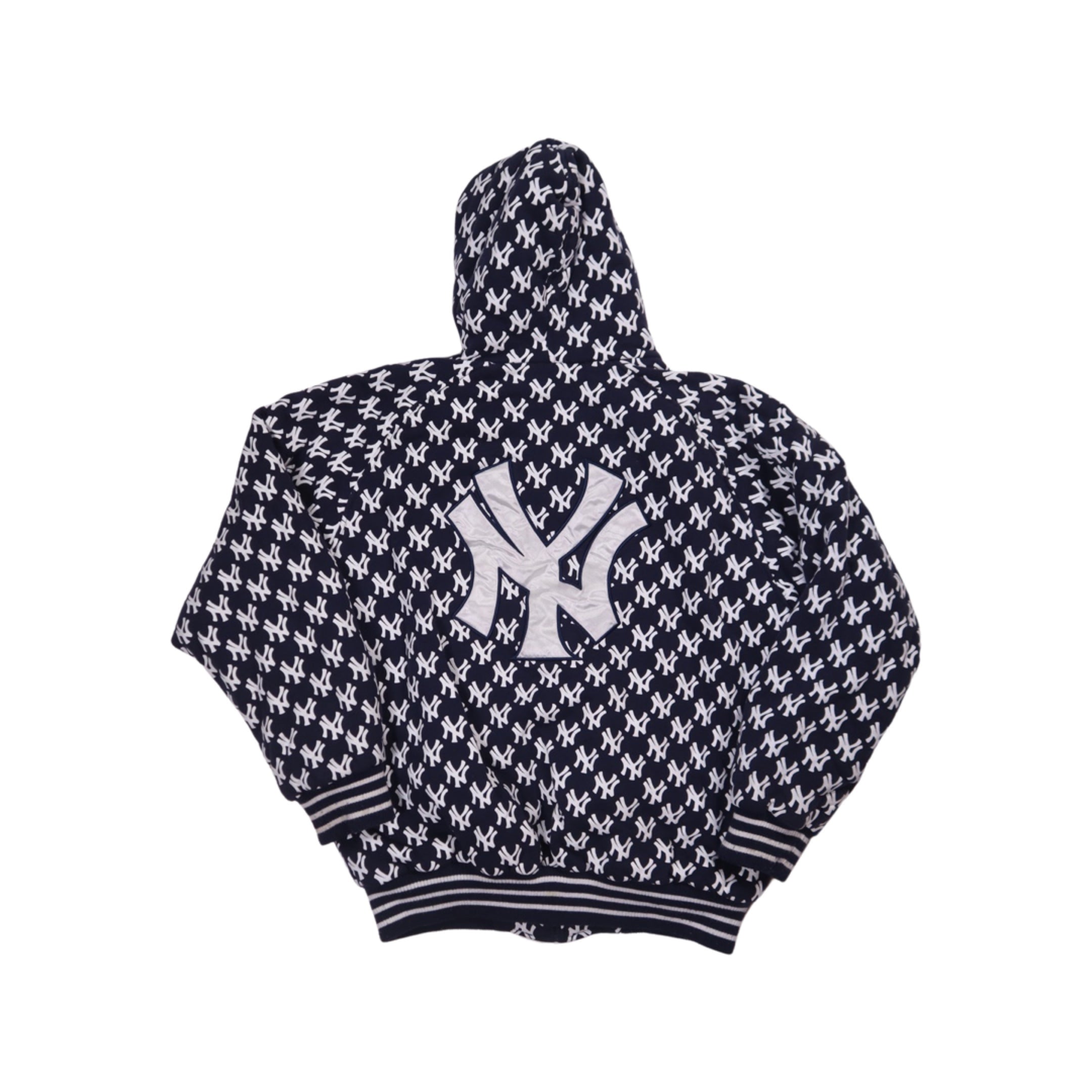 New York Yankees All Over Print Zip-Up Hoodie (Medium)