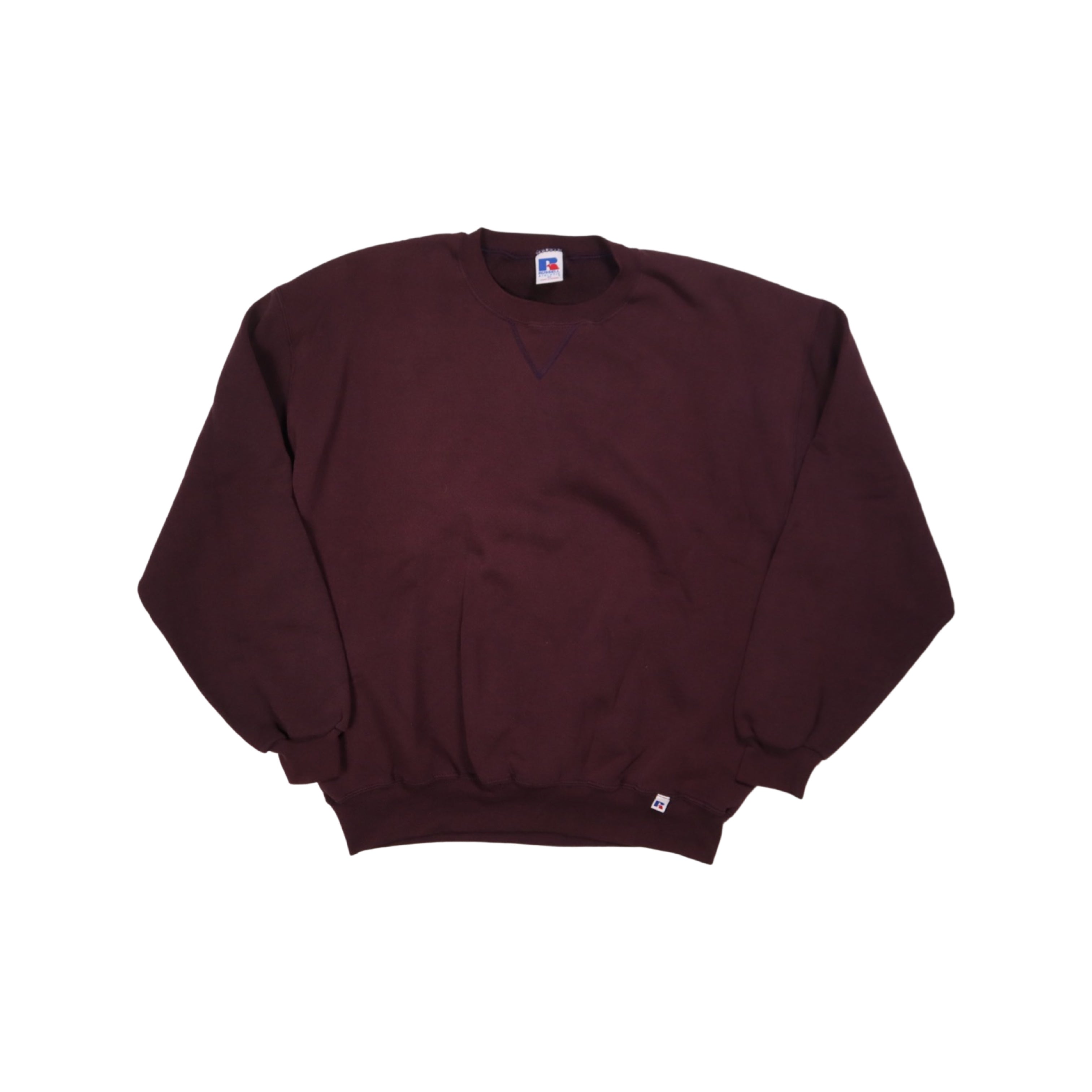 Maroon 90s/00s Russell Sweater Essential (XL)