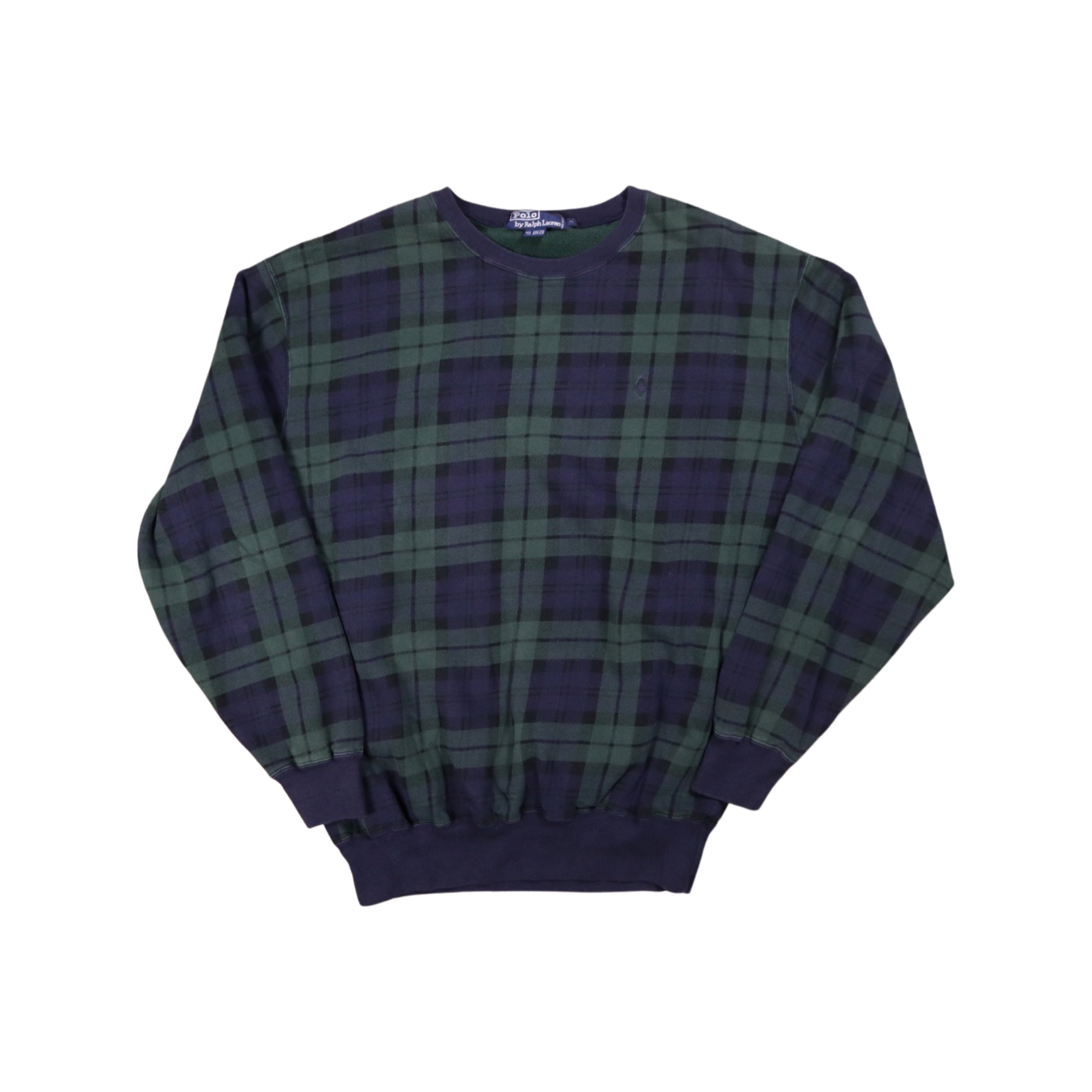 Plaid Polo Sweater (Large)