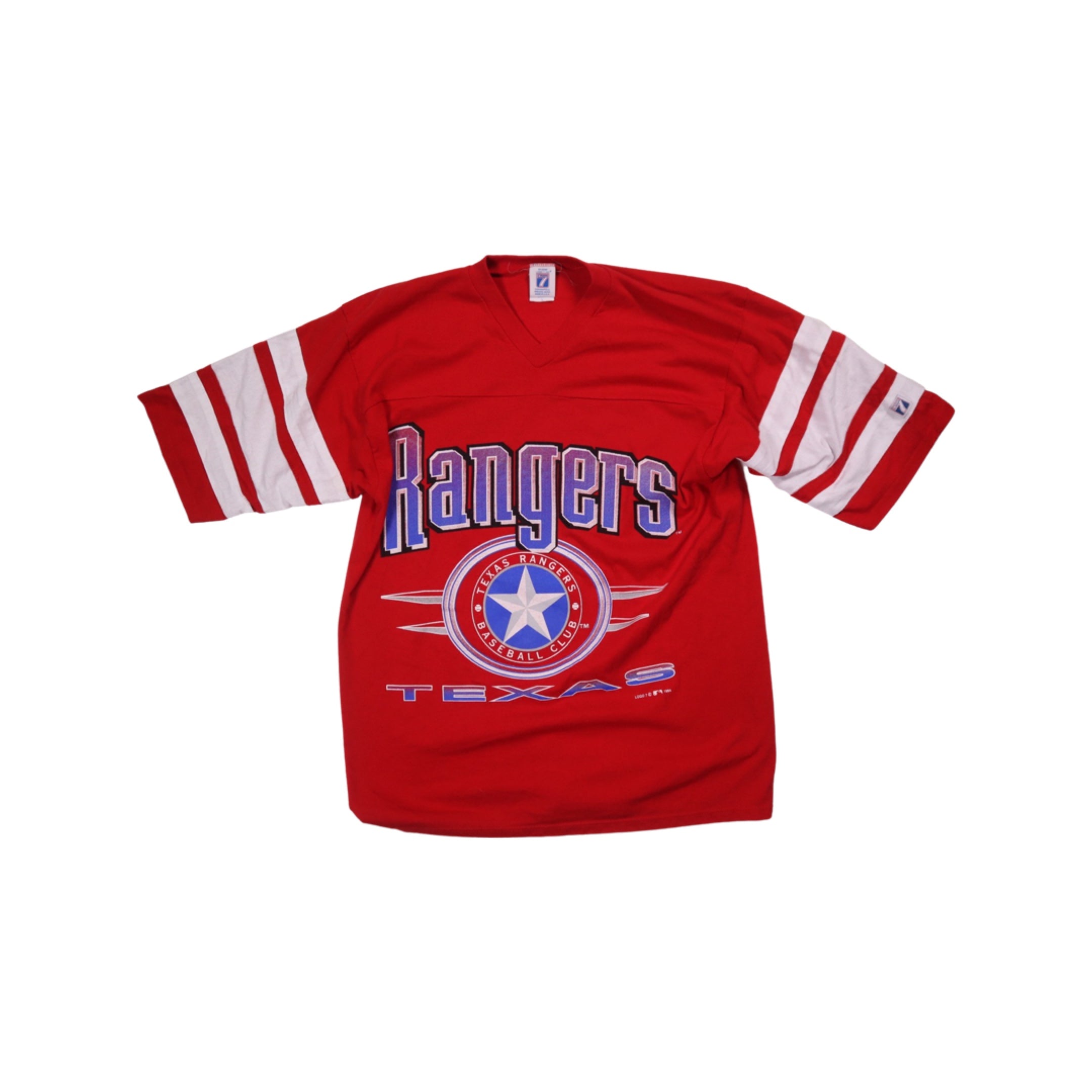 Texas Rangers 2/3 Sleeve 90s T-Shirt (Large)