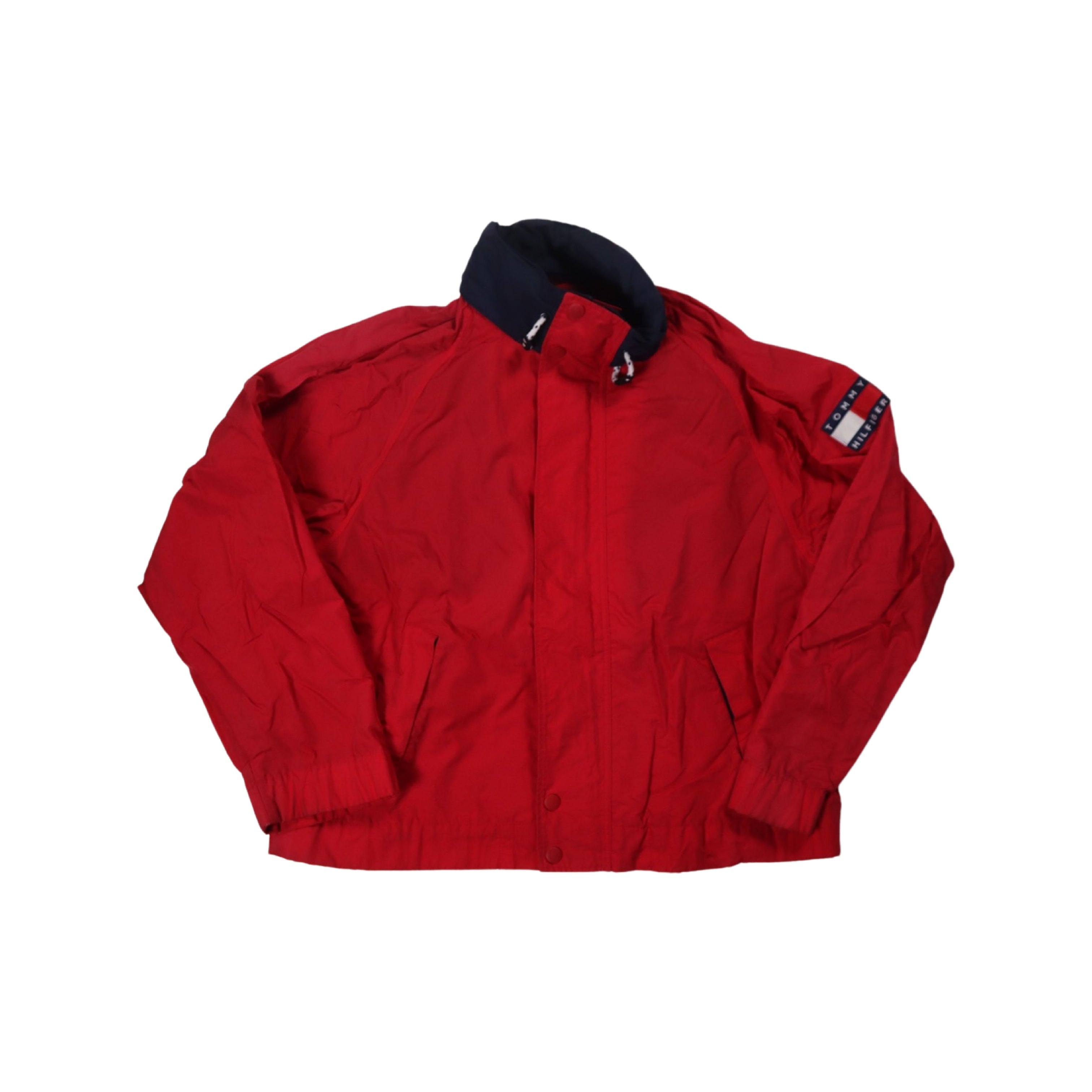 Red Tommy Hilfiger Rain Jacket 90s (XL)